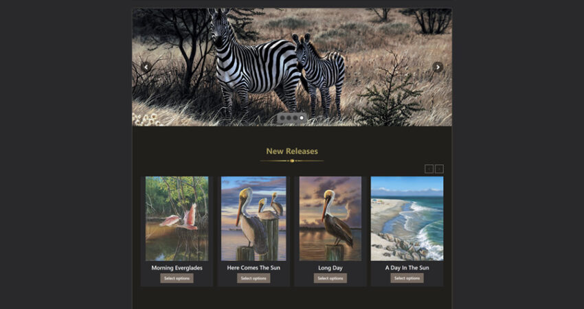 Kelley Fine Art eCommerce Website